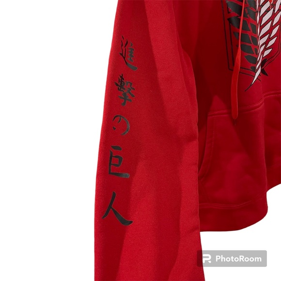 Anime Red sweatshirt size S - Picture 4 of 5